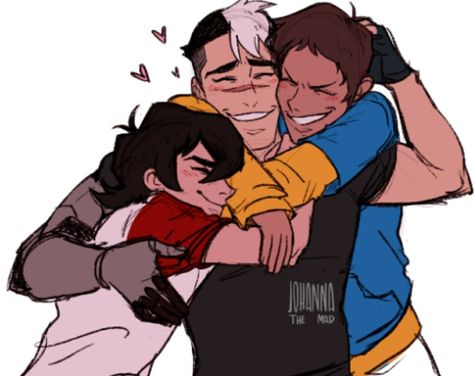 Lance Keith Shiro hugs Voltron Shiro Voltron, Klance Comics, Form Voltron, Voltron Ships, Voltron Fanart, Voltron Klance, Voltron Legendary Defender, Film Serie, Dreamworks