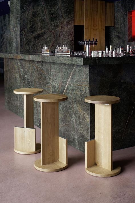 Designed and developed with e15, introduced for Milan Design Week 2021. Arch Furniture, Bar Stool Design, David Thulstrup, Heritage Kitchen, Oak Bar Stools, Island Stools, Velvet Lounge Chair, Veneer Plywood, Designer Bar Stools