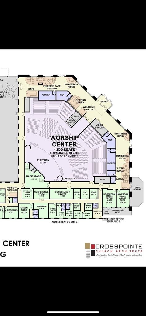 Ecumenical Chapel Floor Plan, Church Floor Plans Layout, Church Auditorium Design, Ecumenical Church, Church Floor Plans, Chapel Design, Complex Architecture, Group Presentation, Church Building Plans