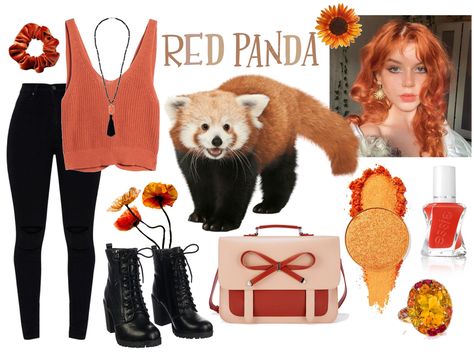 Red Panda Outfit Outfit | ShopLook Panda Outfit, Red Panda, Outfit Maker, Outfit Shoplook, Inspired Fashion, Poppy Flower, Red Poppies, Pixar, Poppies