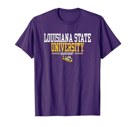 PRICES MAY VARY. Officially Licensed Louisiana State University apparel. Show your support for the Tigers with this LSU logo apparel! The soft material and digitally printed logo make this a great addition to any LSU apparel collection! Geaux Tigers! Wear this fan favorite LSU Tigers apparel to the big game or just hanging out around the house. The unique logo done in vibrant colors will let everyone know your affiliation with LSU! Lightweight, Classic fit, Double-needle sleeve and bottom hem Lsu Apparel, Lsu Logo, Lsu Outfits, University Apparel, Geaux Tigers, Louisiana State University, Louisiana State, T Shirt Image, Lsu Tigers