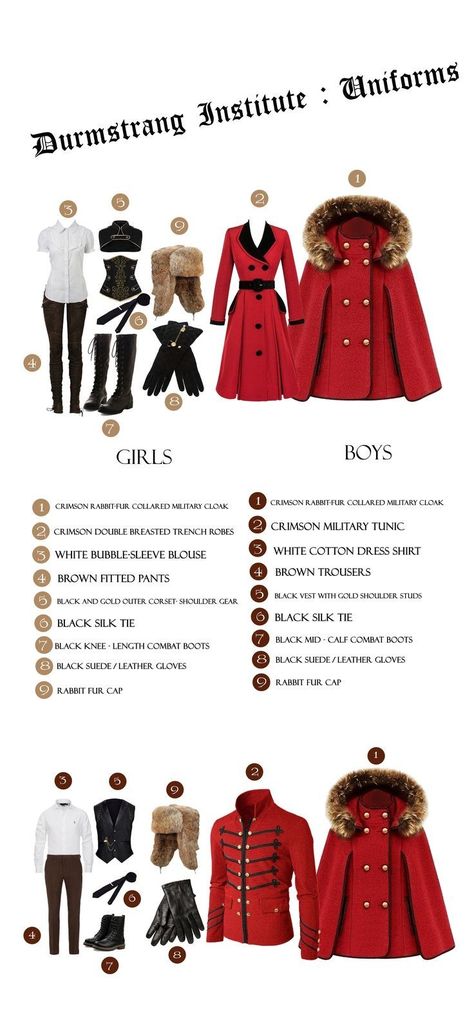 Durmstrang Uniform, Halloween Infographic, Harry Potter Costumes, Hogwarts Uniform, Harry Potter School, Harry Potter Cosplay, Harry Potter Style, Harry Potter Costume, Harry Potter Outfits