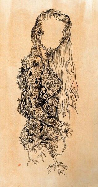 Mother earth :) Tidal Waves, Mother Nature Tattoos, Kunst Tattoos, Nature Tattoos, Hell Yeah, Fantasy Illustration, Pics Art, Flower Girls, Compass Tattoo