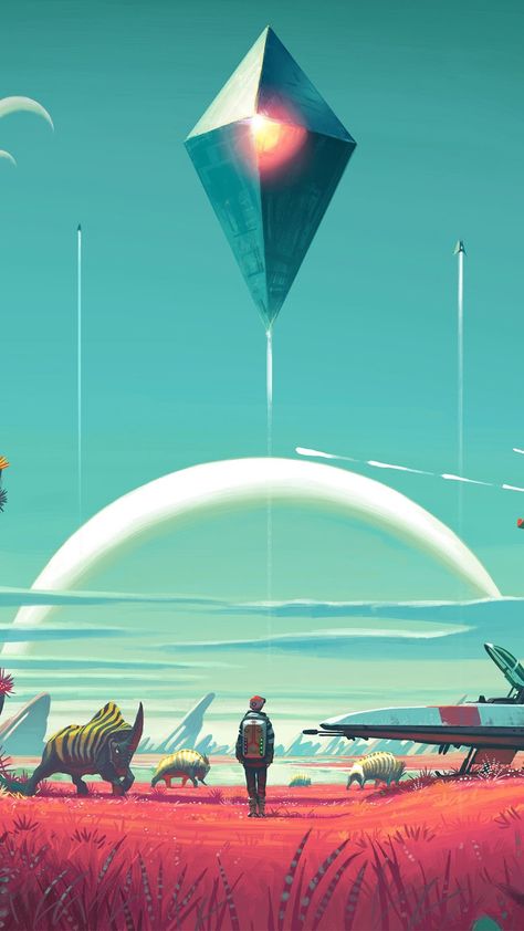 5 Cool wallpapers for your phone Sky Wallpaper 4k, No Man's Sky Game, Cool Wallpapers For Your Phone, No Mans Sky, Gamer Decor, Sci Fi Landscape, No Man's Sky, Iphone Wallpaper Sky, Sky Wallpaper