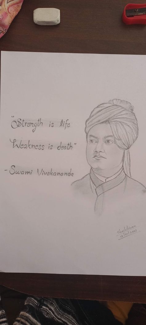 Swami Vivekanand Swami Vivekananda Drawing Sketch, Swami Vivekananda Painting, Swami Vivekananda Sketch, Swami Vivekananda Drawing, Typography Art Quotes, Elementary Drawing, Swami Vivekanand, Face Outline, Hd Pic