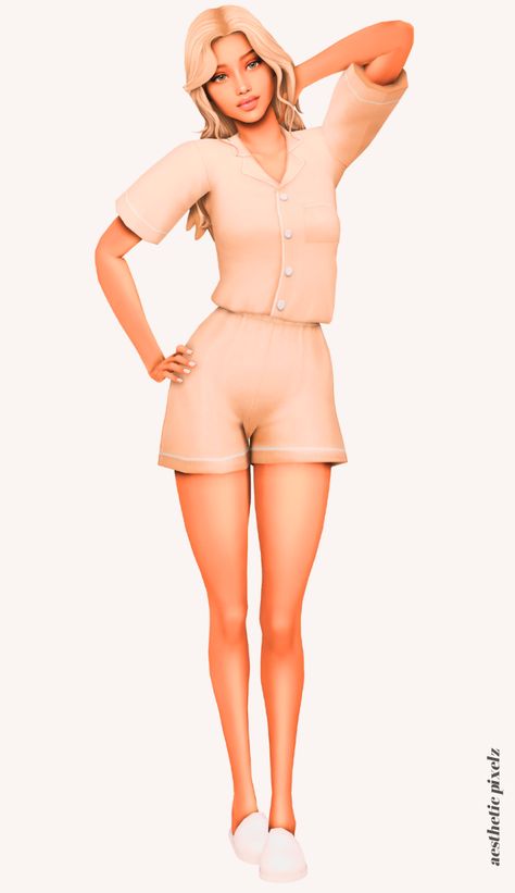 Best Sims 4 Pajamas CC Finds (Lookbook + Links to Download) - Aesthetic Pixelz Sims 4 Cc Silk Pajamas, Sims 4 Matching Pajamas Cc, Pyjamas Cc Sims 4, Maxis Match Pjs, Sims Pyjama Cc, Sims 4 Cc Maxis Match Pjs, Sims 4 Cc Female Pjs, Sims 4 Silk Pajamas, Sims 4 Work Out Cc