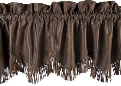 Western Window Treatments, Western Valance, Rustic Valances, Western Curtains, Rustic Window Treatments, Western Bedding, Leather Kitchen, Rustic Window, Western Rustic