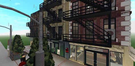 Bloxburg Apartment Complex Ideas, Bloxburg Nyc Layout Large Plot, New York Town Bloxburg, Bloxburg Shop Exterior, Bloxburg City Ideas Layout Large Plot, Nyc Bloxburg Layout, Bloxburg City Layout Large Plot Nyc, City Layout Bloxburg Large Plot, Bloxburg Penthouse