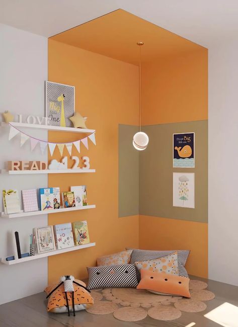 Reading Corner Ideas: Step-by-Step Design and Inspiration Reading Corner Ideas For Kids, Empty Corner Ideas Bedroom, Kids Reading Area, Reading Corner Ideas, Kids Play Corner, Kids Nook, Reading Corner Kids, Reading Nook Kids, Bedroom Wall Decor Ideas