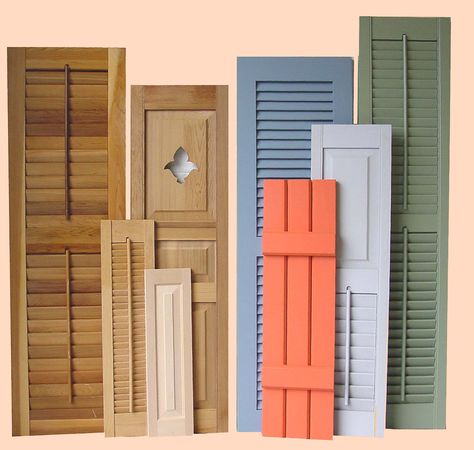 Wood Shutters Exterior, Window Shutters Exterior, Custom Shutters, House Shutters, Interior Shutters, Doors Interior Modern, Pintura Exterior, Wooden Shutters, Shutters Exterior