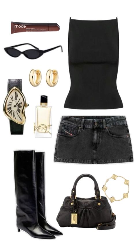 Outfit Inspo Simple School, Outfit Para Cena Casual, Grunge Night Out Outfits, Nyc Going Out Outfit Night, Easy Going Out Outfits, Asos Boots, Essentials Clothing, Out Outfits, Nashville Outfits