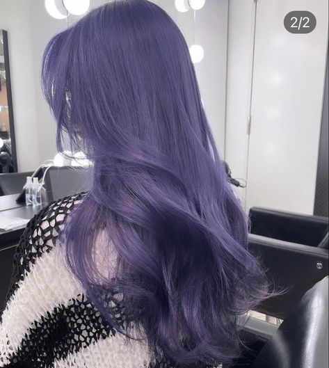 Dark Lavender Hair, Dusty Purple Hair, Ashy Purple Hair, Periwinkle Hair, Pelo Color Vino, Long Purple Hair, Indigo Hair, Blue Purple Hair, Lavender Hair Colors