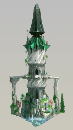 Mage Tower, Elf City, Elven City, Design Document, Props Concept, Building Concept, Building Art, Fantasy House, Fantasy City