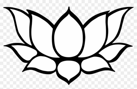 Lotus Flower Simple, Flower Simple Drawing, Kamal Flower, Lotus Flower Outline, Lotus Outline, Lotus Flower Drawing, Lotus Drawing, Tumblr Flower, Lotus Image