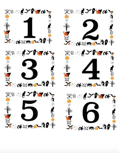 Free Printable Halloween Labels, numbered and blanks. Great for costume contests, pumpkin decorating contests, ice breakers, & more. Halloween Labels Free, Printable Calendar Numbers, Halloween Labels Printable, Halloween Calendar, Free Printable Numbers, Free Calendar Template, Halloween Crafts Preschool, Calendar Numbers, Pumpkin Decorating Contest