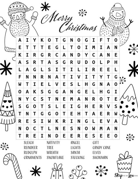 Christmas Crossword Puzzles, Christmas Word Search Printable, Holiday Word Search, Christmas Printable Activities, Christmas Crossword, Christmas Charades, Funny Christmas Jokes, Thanksgiving Worksheets, Substitute Plans