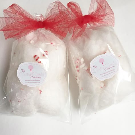 Cotton Candy Bags Ideas, Christmas Cotton Candy Ideas, Christmas Cotton Candy, Cotton Candy Business, Cotton Candy Christmas, Cotton Candy Recipe, Gourmet Cotton Candy, Cotton Candy Cart, Cotton Candy Favors