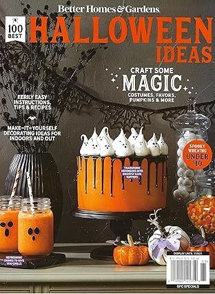 Better Homes & Gardens Magazine Halloween Ideas 2021: Amazon.com: Books Halloween Decor Inspiration, White Chocolate Pretzels, Better Homes And Gardens Magazine, Halloween Countdown Calendar, Paper Mache Pumpkins, Spooky Wreath, I Love Halloween, Inexpensive Decor, Plastic Pumpkins