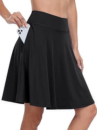 ANRABESS Knee Length Skorts Skirts for Women 2024 Summer High Waisted Golf Tennis Skirt Casual Travel Built-in Shorts Clothes Skorts Skirts For Women, Dirndl Skirt, Mini Skater Skirt, Disney Bounding, Skirt Casual, Stylish Skirts, Midi Skirt Pencil, Skirts For Women, Skirt Fits