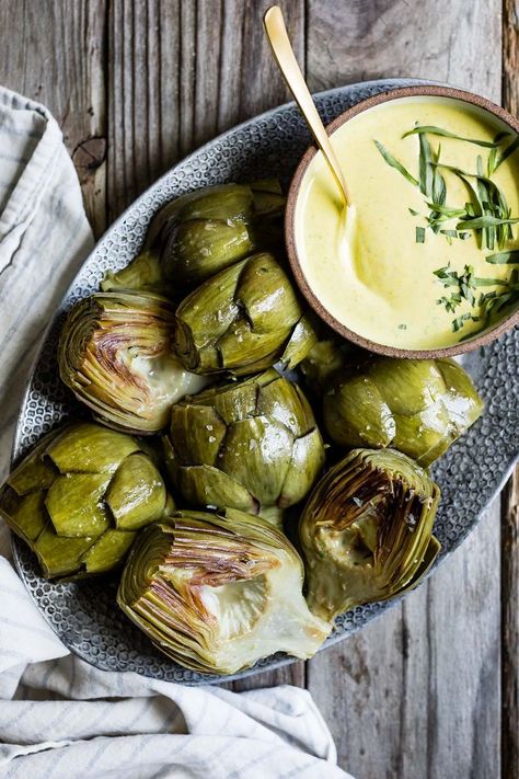 Artichoke Recipes, Ocean Mist, God Mat, Aioli, Artichoke, Cashew, Vegetable Recipes, White Wine, Vegan Vegetarian