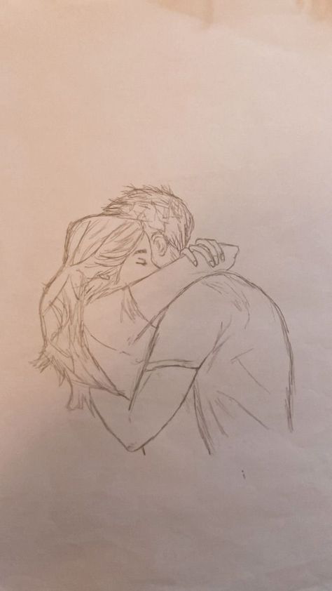 Drawing Ideas Couples Hugging, Two People Cuddling Drawing, I Love You Sketches, Hug Day Drawing, Hug Sketch Couples, Cuddling Sketch, Cuddle Doodle, Cuddle Sketch, Hugging Sketch