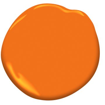 One of over 3,500 exclusive Benjamin Moore colors. Benjamin Moore Linen White, Pantone Orange, Record Console, Orange Paint Colors, Top Paint Colors, Orange Things, Painted Furniture Colors, Orange Color Palettes, Hermes Orange