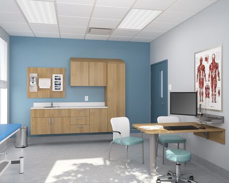 Groupe Lacasse-Mobiliario para Oficina  Alianzas Comerciales HDS School Clinic Ideas Nurse Office, Medical Clinic Design, Medical Furniture, Doctor Office Design, Dentist Office Design, School Nurse Office, Healthcare Interior Design, Medical Office Design, Hospital Interior