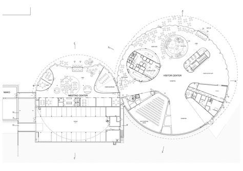 Gallery of Fazer Visitor Center & Meeting Center / K2S Architects - 8 Visitor Center Floor Plan, Community Center Design, Visitor Center Architecture, Meeting Center, Cocoa Plant, Tourist Information Center, Thesis Proposal, Drawing City, Ms Project