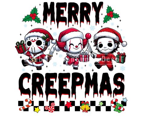 Horror Christmas, Downloads Folder, Halloween Horror, Halloween Pictures, Scary Movies, Christmas Svg, Horror Movies, Printed Shirts, Beautiful Design