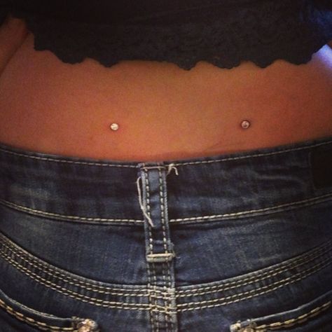 Back dimples:) Dimples Piercing, Back Dermal Piercing, Lower Back Dimples, Back Dimple, Back Dimple Piercings, Types Of Knitting Stitches, Dimple Piercing, Back Dimples, Back Piercings