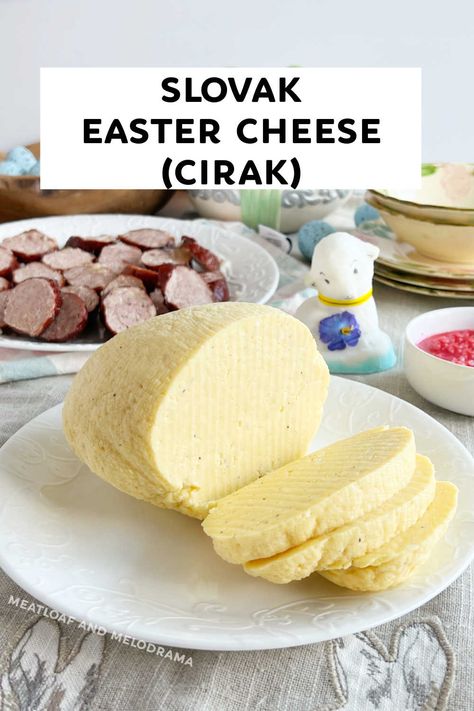 Hrudka Cheese, Hungarian Easter Recipes, Slovak Easter Recipes, Hrudka Recipe, Slavic Cuisine, Bohemian Recipes, Easter Cheese Ball, Easter Europe, Slovakian Food