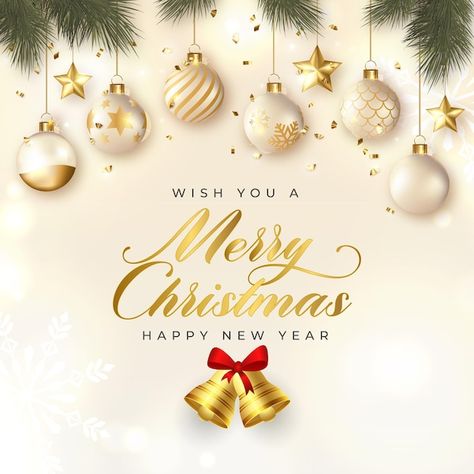 Merry christmas and new year with jingle... | Premium Vector #Freepik #vector #christmas #greeting #new-year #xmas Christmas Wallpaper Hd, 2024 Images, Christmas Pickle, Merry Christmas Gif, Merry Christmas Wallpaper, Xmas Wallpaper, Merry Christmas Funny, Fun Ornaments, Vector Christmas