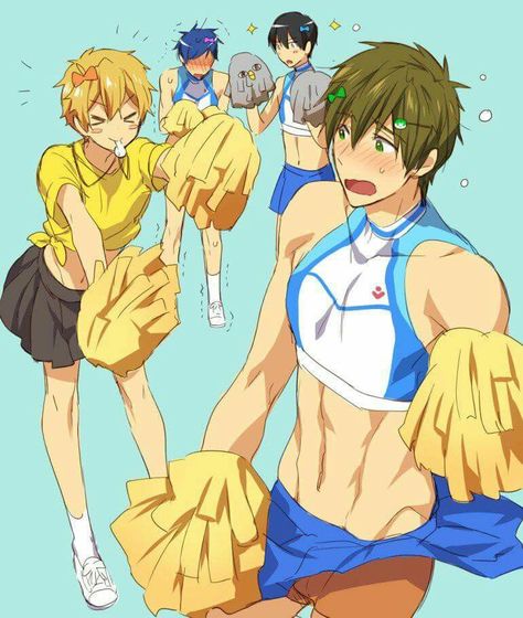 Free! - Iwatobi Swim Club, haruka nanase, makoto tachibana, nagisa hazuki, rei ryugazaki. Free Nagisa X Rei, Nagisa X Rei, Free Fanart, Hazuki Nagisa, Free Makoto, Haruka Nanase, Makoto Tachibana, Free Eternal Summer, Cosplay Cute