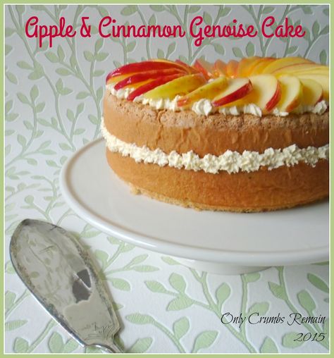 Apple and Cinnamon Genoise Cake Genoise Sponge Cake, Perfect Birthday Cake, Genoise Cake, Genoise Sponge, Apple And Cinnamon, Apple Recipe, The Perfect Birthday, I'm Crazy, Cake Images