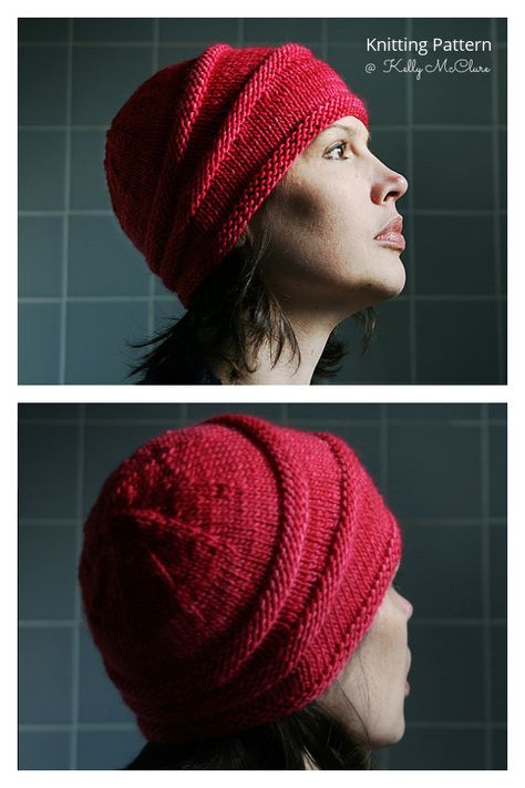 Orbitus Beanie Hat Knitting Pattern - Knitting Pattern Chemo Hats Knitted, Chemo Caps Pattern, Chemo Hats, Knitting Hat, Hat Knitting Pattern, Knit Ideas, Aran Weight Yarn, Cap Patterns, Hat Knitting