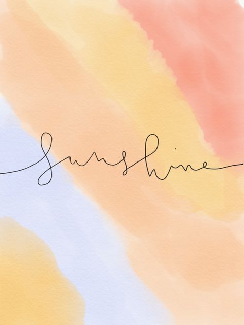 Sunshine Calligraphy, Happy Birthday Font, Sunshine Tattoo, Style Bubble, Brush Painting, Hello Sunshine, Tattoo Lettering, Fonts Alphabet, Professional Logo