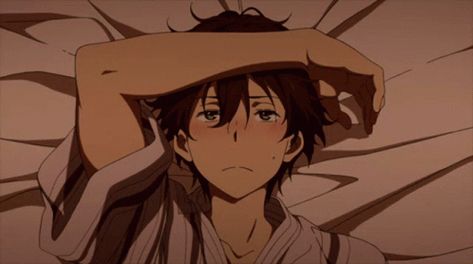 Oreki Houtarou, Boy Gif, Anime Gifs, Aesthetic Gif, Anime Drawings Boy, Cute Anime Pics, Anime Kawaii, An Anime, Anime Scenery