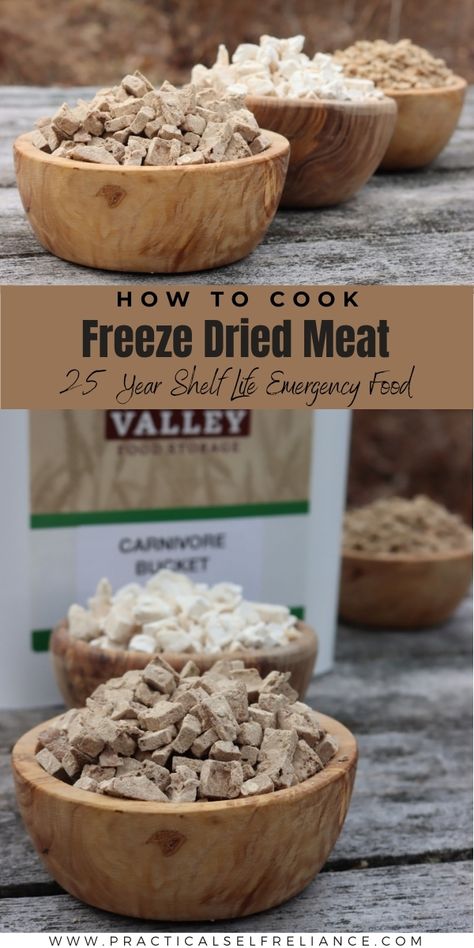 You Recipes For Freeze Dried Foods, Freeze Dried Meat Recipes, How To Use Freeze Dried Food, Freeze Drying Meat, Using Freeze Dried Food, Harvest Right Freeze Dryer Ideas, How To Reconstitute Freeze Dried Food, Storing Freeze Dried Food, Cooking With Freeze Dried Food