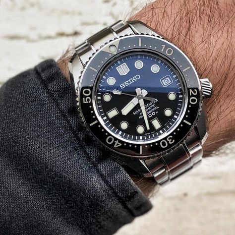 Seiko Marinemaster 300, Seiko Tuna, Seiko Marinemaster, Tactical Watch, Stylish Watches Men, Seiko Mod, Pilot Watch, Wrist Game, Seiko Watches