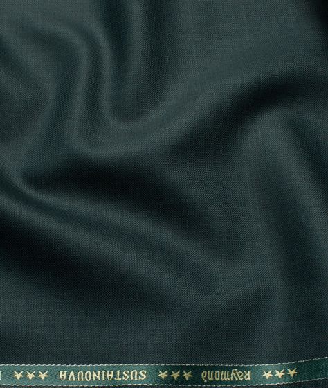 Raymond Fabric, Dark Sea Green, Dark Sea, Suiting Fabric, Man Fashion, Green Brands, Three Piece Suit, Suit Fabric, Self Design