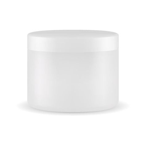 White cream jar blank. Body scrub plastic packaging template. Face powder butter glossy pack. Round cosmetic canister, blush cover for branding identity. Beauty creme container Cosmetic Labels Design, Labels Design, Cosmetic Labels, Packaging Template, White Jar, Branding Identity, Plastic Packaging, Face Powder, Body Scrub