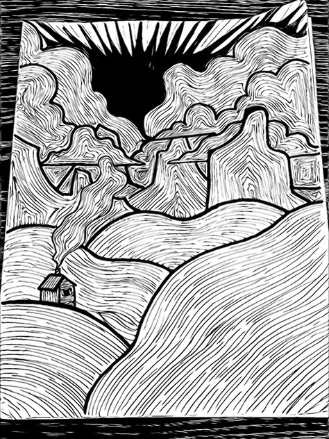 #trippy #linework #doodles #mountains #clouds #drawing Trippy Mountain Drawing, Trippy Clouds Drawing, Linework Doodles, Trippy Patterns, Mountain Drawing, Abstract Cloud, Cloud Drawing, Sketch Ideas, Abstract Line Art