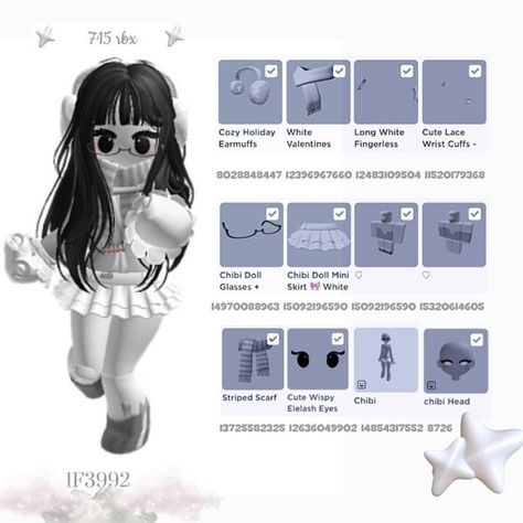 Chibi Doll, Exo Chibi Fanart, Rh Design, Exo Chibi, Roblox Emo Outfits, Skin Roblox, Black Hair Roblox, Cat Cuddle, Games Roblox