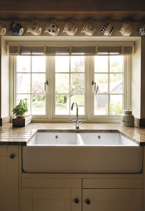 Wooden casement windows are the perfect choice to fit seamlessly into any rural farmhouse or cottage. Available in a wide variety of shapes. styles and sizes as well as an extensive range of colour options. At George Barnsdale we offer a bespoke service that make your windows and doors unique. Find out more and check the link in the bio Country Cottage Windows, Wooden Casement Windows, Rural Farmhouse, Cottage Windows, Timber Windows, Mouse House, Cute Cottage, Cottage Interiors, Casement Windows