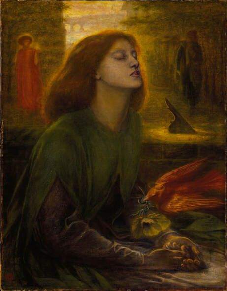 Five Prose Poems on Rossetti, by Cassandra Atherton - The Ekphrastic Review Elizabeth Siddal, Pre Raphaelite Paintings, Gabriel Rossetti, Pre Raphaelite Brotherhood, Alfred Stevens, Wood Gallery Frames, Fra Angelico, Dante Gabriel Rossetti, William Wordsworth