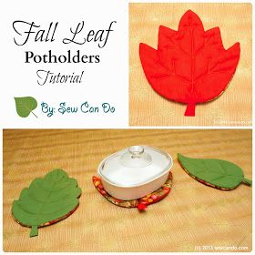 Sew Can Do: Tutorial Time: Fall Leaf Potholders & Table Protector Pads Leaf Potholders, Quilted Leaves, Craft Fair Table, Table Protector, Fall Sewing, Free Sewing Patterns, Leaf Crafts, Sewing Tutorials Free, Fall Quilts