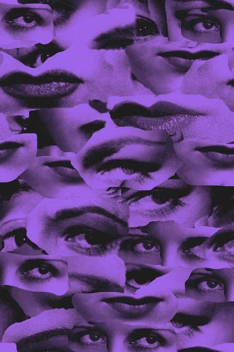 #texturavisual #diseñodeindumentaria #anonimato #collage #collagedigital #photoshop #violeta Purple Collage, Purple Line, Visual Language, Colorful Artwork, Graphic Poster, Purple And Black, Mood Board, Violet, Lips