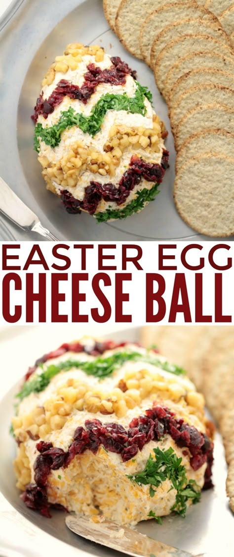 This Easter Egg Cheese Ball is an adorable Easter appetizer that is easy to make and super delicious. Start with a classic cheeseball and decorate for a unique Easter themed appetizer to serve at your Easter dinner party! Classic Cheeseball, Easter Dinner Party, Easter Appetizer, Easter Appetizers, Easter Breakfast, Easter Menu, Easter Dinner Recipes, Egg Cheese, Unique Easter