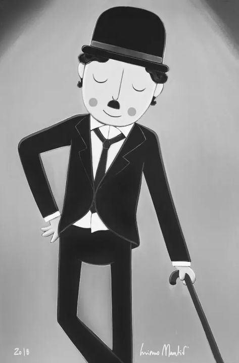 Чарли Чаплин - Luciano Martins Class Decoration, Charlie Chaplin, Drawing For Kids, Art Classes, Canon, Fine Art, Drawings, Canvas, Fictional Characters