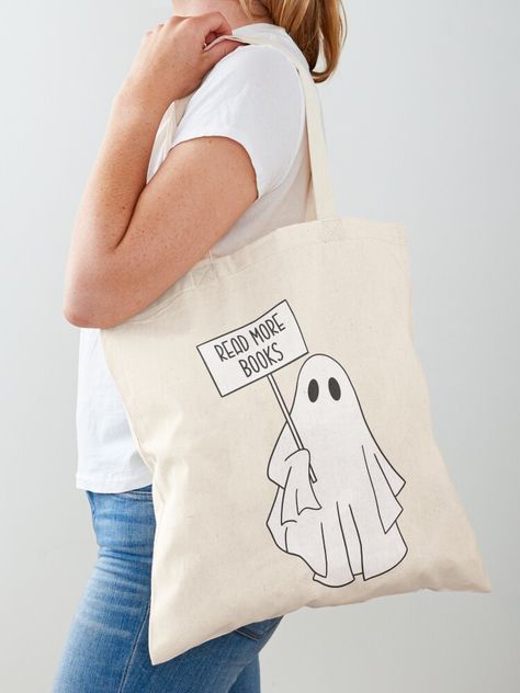 Ghost Tote Bag, Read More Books, Bag Sale, Read More, Ghost, Tote Bag, Reading, For Sale, Books